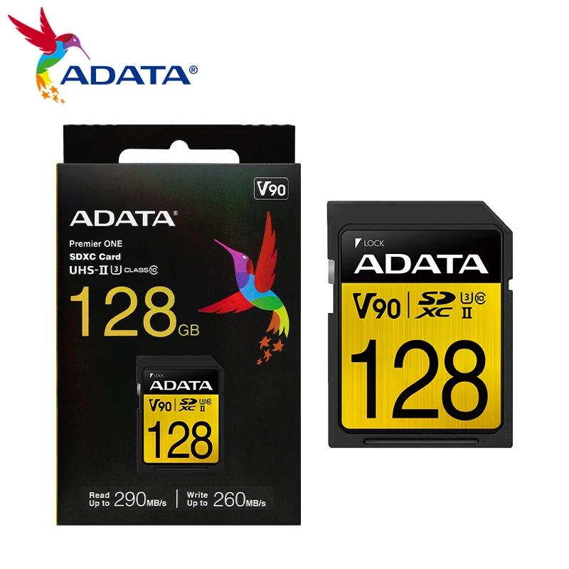 ADATA  SD ī ÷ ޸ V90 64GB 128GB 256GB U3 C10 SDXC ī, 8K 3D ,  ġ ī޶  ī